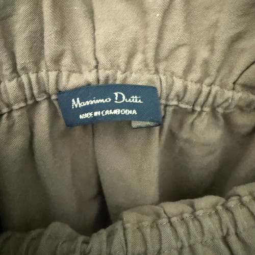 Massimo Dutti maxi skirt beige-brown like new, elastic waist