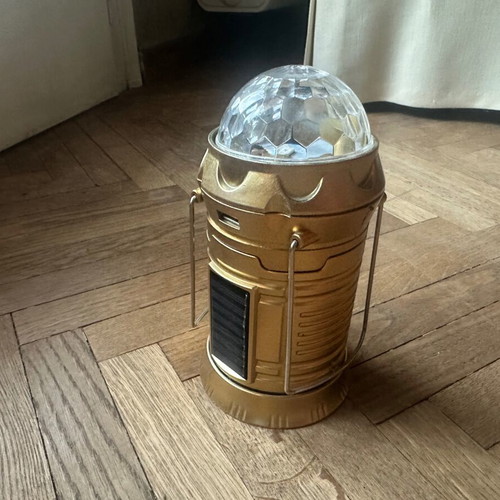 Solar LED Lantern USB portable for camping SX-6808T 3W used
