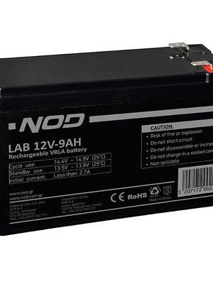 Μπαταρία μολύβδου NOD LAB 12V-9AH κατόπιν παραγγελίας