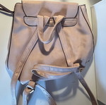 Stradivarius pink backpack with three compartments