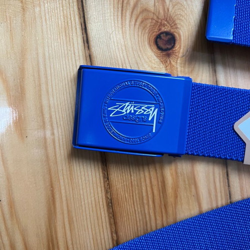 Stussy elastic belt 120cm new, blue