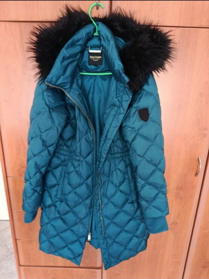 Juicy Couture quilted warm jacket, green, size L