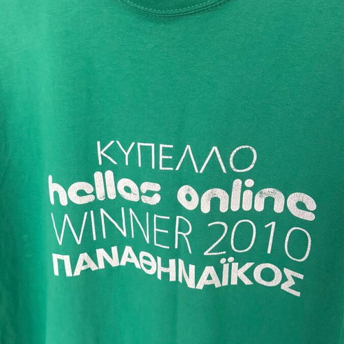 Panathinaikos 2010 Cup Final T-shirt used, authentic