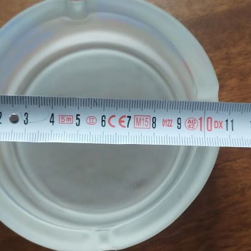 Glass ashtray used "Agoudimos" 1990s