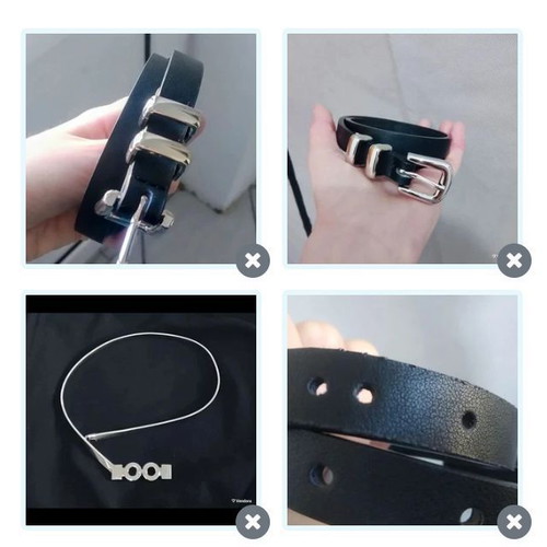 Belt set adjustable black and silver like new