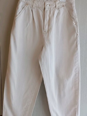 Mango Τζιν Παντελόνι τύπου Mom fit σαν καινούργιο, άσπρο, μέγεθος S