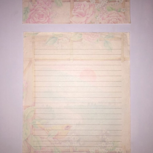 Letter writing set used