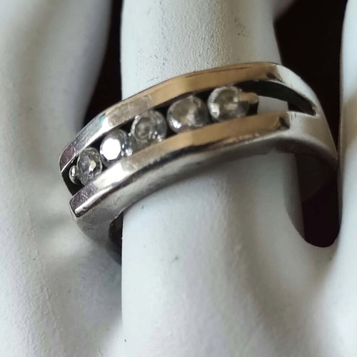 Silver ring 925 with zircon and gift ring, like new