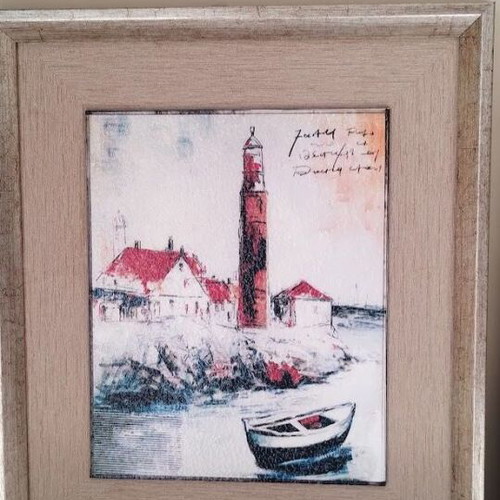 2 FRAMES WITH THEME OF THE LIGHTHOUSE