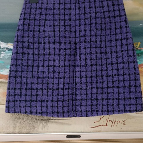 SANDRO tweed mini skirt new, size 40 FR, purple