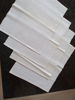 Fabric placemats new, set of 4 pieces 44x36 cm