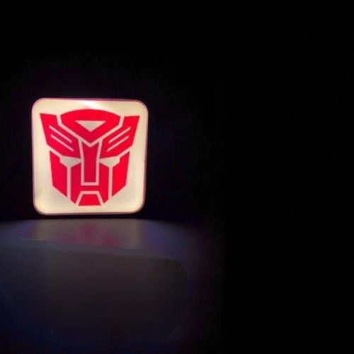 Autobot 3D Printed Lightbox with LED lighting new