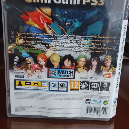 One Piece Pirate Warriors PS3 game like new with booklet