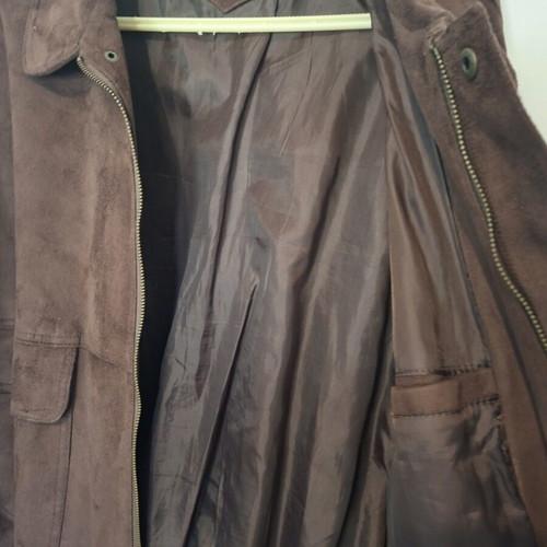 Alta Moda Suede Jacket Made in Italy Large, like new, brown