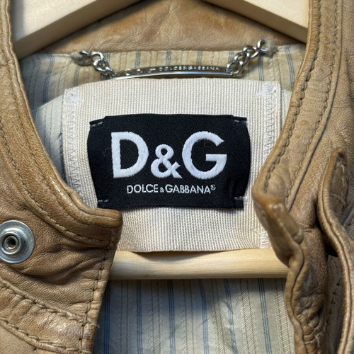 Dolce & Gabbana 7 Pocket Jacket used, lambskin nappa, beige, size M