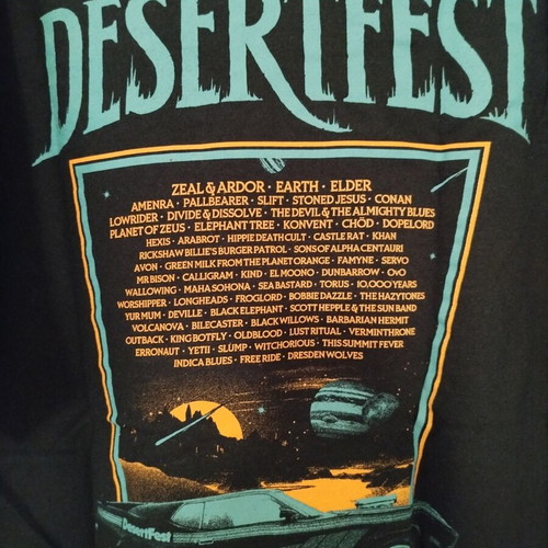 Desert Festival London 2025 επίσημο T-shirt Gildan XL σαν καινούργιο, μαύρο