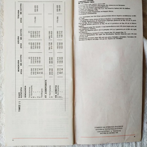 Mobil Hotel Guide Greece like new, travel camping 1976
