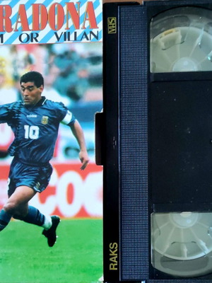 Maradona Victim or Villain VHS tape, biography, with subtitles
