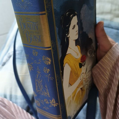 Beauty and the Beast Book Purse Disney crossbody bag like new, dark blue