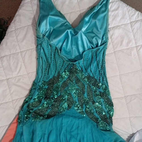 Allure dress set like new, green, dress, scarf, bag