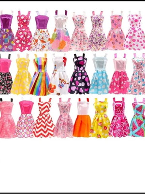 Doll Dresses set of 5 pieces "Fashion Set" - 7142