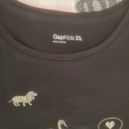 T-shirt long sleeve girl used GAP black size XXL