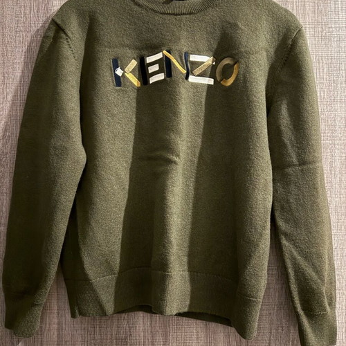 Kenzo 100% wool sweater like new, green, size XL