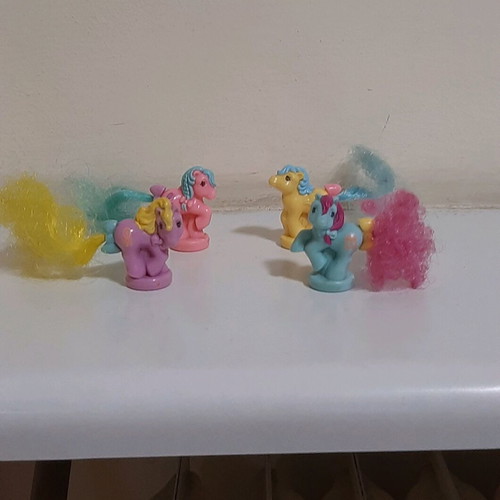 Миниатюри My Little Pony винтидж от 80-те, комплект от 4, като нови