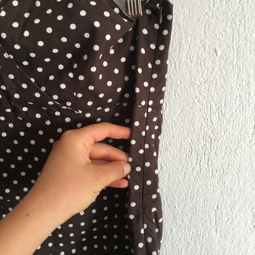 Vintage polkadot dress, M/L, cotton, like new