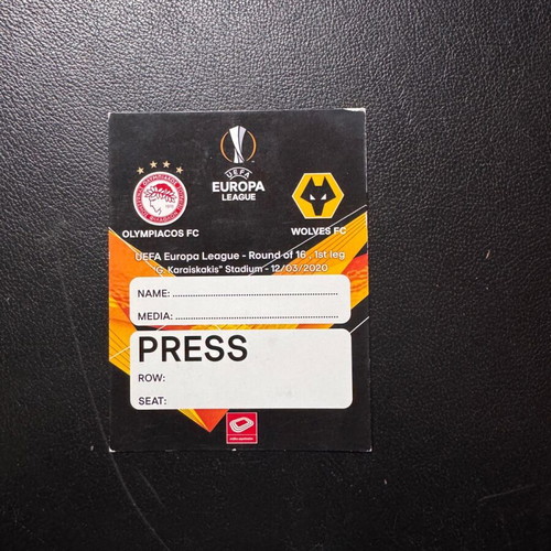 Olympiacos Europa League pass with Wolves used 2020