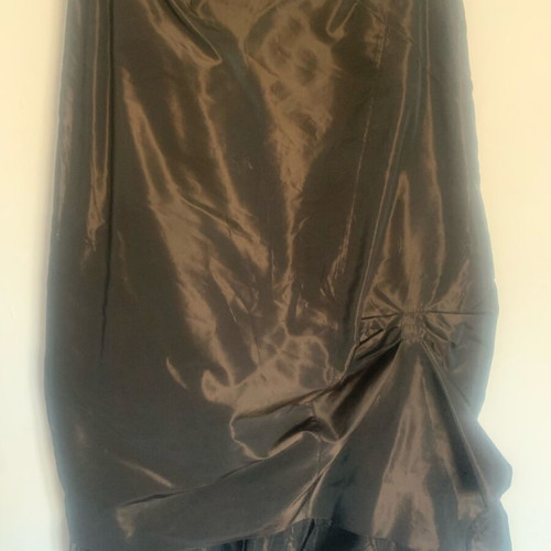 Celestino satin skirt XL brown like new