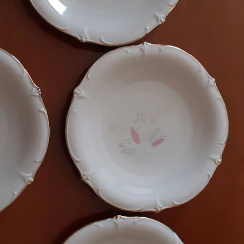 Porcelain plates Schumann Bavaria Germany set of 8 like new