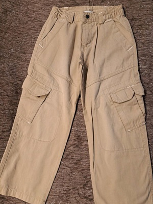 Marasil cargo pants new, beige, for 6-7 years, 116 cm