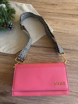 Nolah crossbody bag pink and gold like new