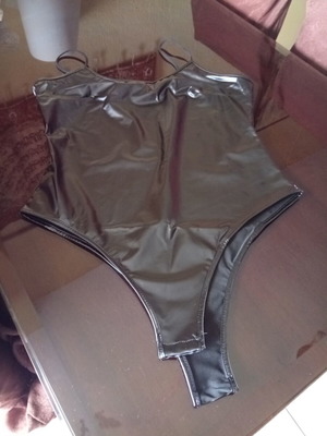 Technoderm bodysuit black size Large new