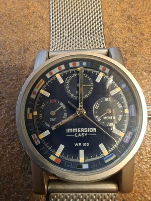 Immersion Easy 4 watch used with quartz movement