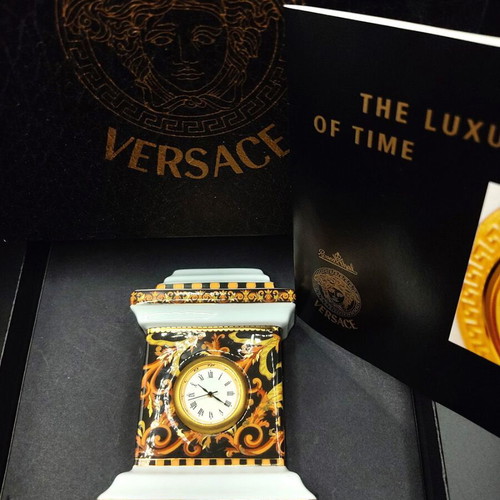 Versace Original Rosenthal Barocco Table Clock Rare
