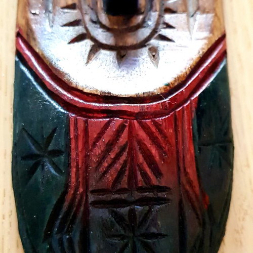 Collectible wooden handmade mask from Bali used