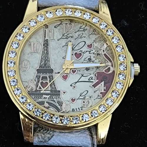 Paris Eiffel Tower Women's Watch with Rhinestones New