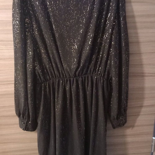 Dorothy Perkins Black Dress Like New With Gold Details Size 48