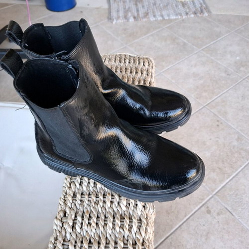 Children's leather anatomical boots size 36, waterproof, orthopedic