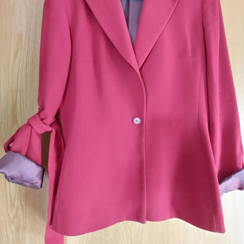 Zara jacket size S coral with belt