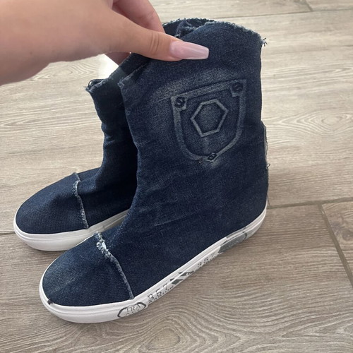Denim boots like new, size 39.5