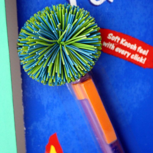 Vintage Koosh Lings pencil topper for pencil and pen, new, set of 2