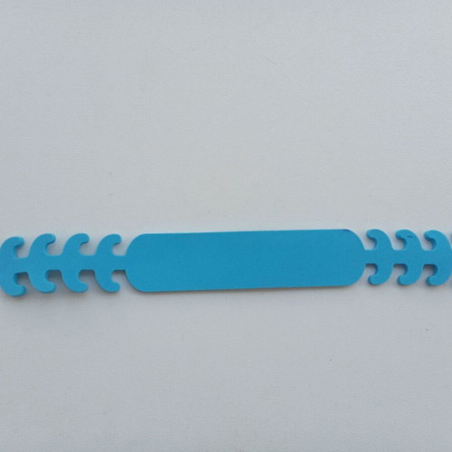 Mask extension new, blue, plastic protective accessory