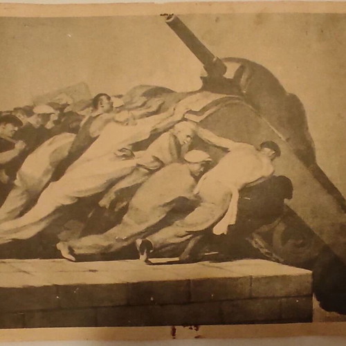 Poster 'Truman's Tanks at the Bottom' by Boris Prorokov