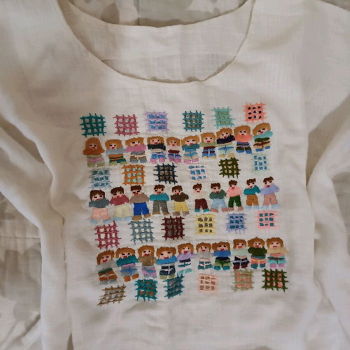 Handmade white blouse like new, size S/M