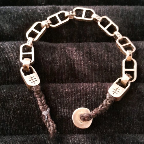 Silver bracelet 950 handmade Babylonia like new, length 19.5