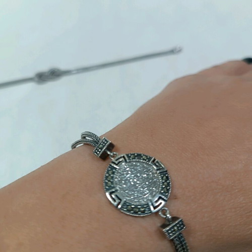 Silver 925 Byzantine bracelets new, set of two pieces