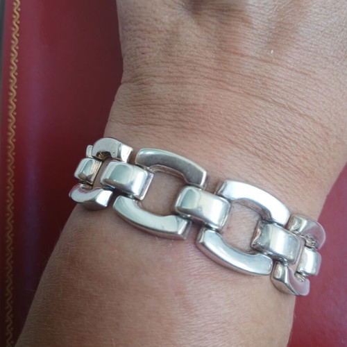 925 silver solid bracelet, 30 grams, 18 cm
